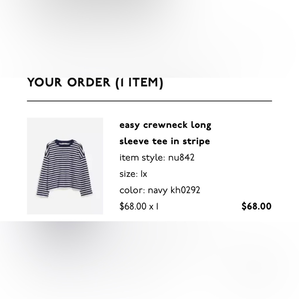 Madewell Navy and White Striped Top - Picture 4 of 5
